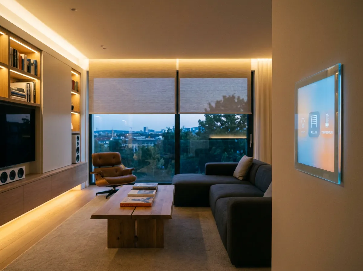 KNX Smart Home in Bremen — Touchpanel steuert Licht und Beschattung (Symbolbild)